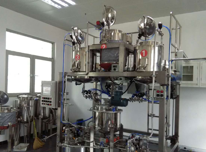 邢台某新材料公司-玻璃塗料配料生産線！